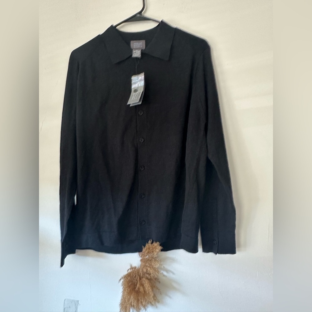 Mercer Street Studio Men's Black Shirt Jacket - Picture 2 of 4